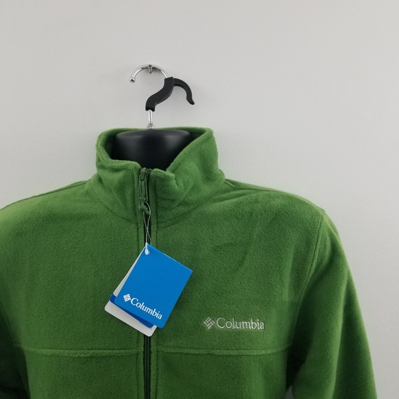 Columbia fleece zip up M green B71 - Picture 5 of 8